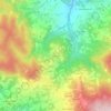 Mapa topográfico Rossone, altitud, relieve