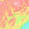 Mapa topográfico Banggu, altitud, relieve