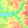 Mapa topográfico Génicourt-sous-Condé, altitud, relieve