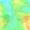 Mapa topográfico Gatine, altitud, relieve