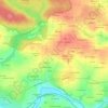 Mapa topográfico Dieu le-Fit, altitud, relieve