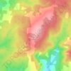 Mapa topográfico Glasgow Mountain, altitud, relieve
