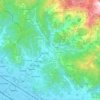 Mapa topográfico Carrara, altitud, relieve