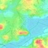 Mapa topográfico Le Rozé, altitud, relieve