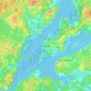 Mapa topográfico Ekenäs, altitud, relieve