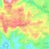 Mapa topográfico Comunidad La Loma, altitud, relieve