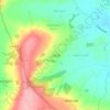 Mapa topográfico Icomb, altitud, relieve