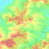 Mapa topográfico Hanny, altitud, relieve