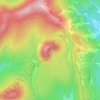 Mapa topográfico Volcán El jumento, altitud, relieve