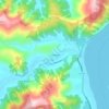 Mapa topográfico El Patagual, altitud, relieve