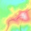 Mapa topográfico Mirador de Volcanes - Reserva Nacional Nalcas, altitud, relieve