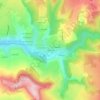Mapa topográfico Chon Gron, altitud, relieve