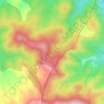 Mapa topográfico Piquera, altitud, relieve