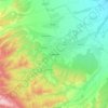 Mapa topográfico Нальчик, altitud, relieve