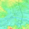 Mapa topográfico Les Ponts-de-Cé, altitud, relieve