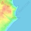 Mapa topográfico Punta del Diablo, altitud, relieve