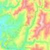 Mapa topográfico La Peña, altitud, relieve