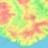 Mapa topográfico Plouzané, altitud, relieve