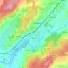 Mapa topográfico Ruilhe, altitud, relieve