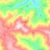 Mapa topográfico Montefalcone di Val Fortore, altitud, relieve