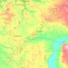 Mapa topográfico Shinyanga, altitud, relieve