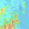Mapa topográfico Thành phố Quy Nhơn, altitud, relieve