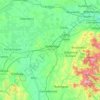 Mapa topográfico Condado de Kildare, altitud, relieve