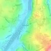 Mapa topográfico New Ross, altitud, relieve