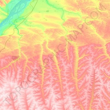 Mapa topográfico Жемконский 1-й наслег, altitud, relieve