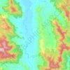 Mapa topográfico Gundowring, altitud, relieve