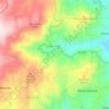 Mapa topográfico Rio Frio, altitud, relieve