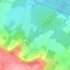 Mapa topográfico Courcelles-Sapicourt, altitud, relieve