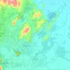 Mapa topográfico La Lima, altitud, relieve
