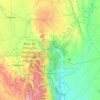 Mapa topográfico Lençóis, altitud, relieve
