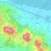 Mapa topográfico Upala, altitud, relieve