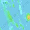 Mapa topográfico St. Helena Island, altitud, relieve