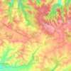 Mapa topográfico Villesèque, altitud, relieve