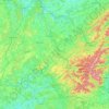 Mapa topográfico Vosges, altitud, relieve