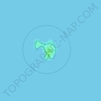 Mapa topográfico Isla Salas y Gómez, altitud, relieve