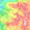 Mapa topográfico Montemaior, altitud, relieve