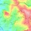 Mapa topográfico Mozelos, altitud, relieve