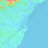 Mapa topográfico Itapemirim, altitud, relieve
