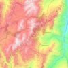 Mapa topográfico Sativanorte, altitud, relieve