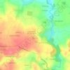 Mapa topográfico Trézilidé, altitud, relieve