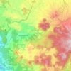 Mapa topográfico Amanalco, altitud, relieve