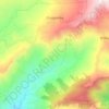 Mapa topográfico Cruzpamba, altitud, relieve