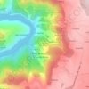 Mapa topográfico A Cova, altitud, relieve