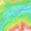 Mapa topográfico Sanna, altitud, relieve