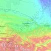 Mapa topográfico Chechenia, altitud, relieve