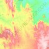 Mapa topográfico Tanque Novo, altitud, relieve